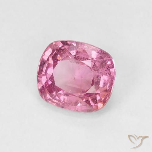 Espinélio rosa natural 1,47ct, almofada cortada, VS