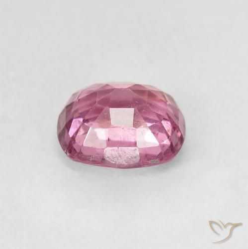Espinélio rosa natural 1,47ct, almofada cortada, VS