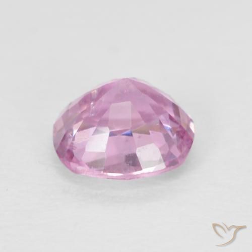 Espinélio Roxo Royal Muito Claro Rosa Natural 0.60ct, Almofada, VVS