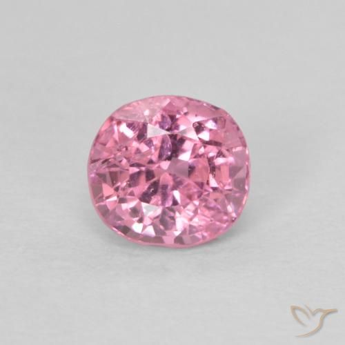 Espinélio rosa natural 0,41ct, almofada cortada, VS