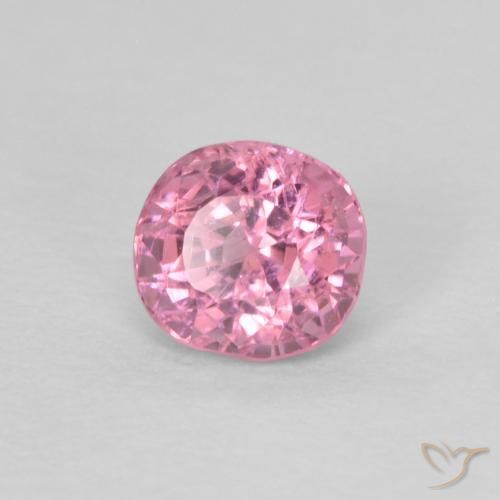 Espinélio rosa natural 0,41ct, almofada cortada, VS