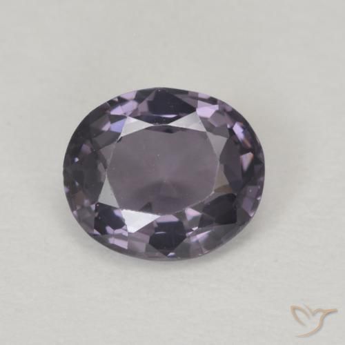 0.61ct Natural cinza roxo Espinélio, oval, VVS