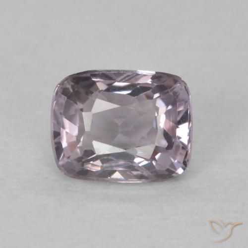 0.55ct Natural Dark Grey Purple Espinélio, Almofada, VVS