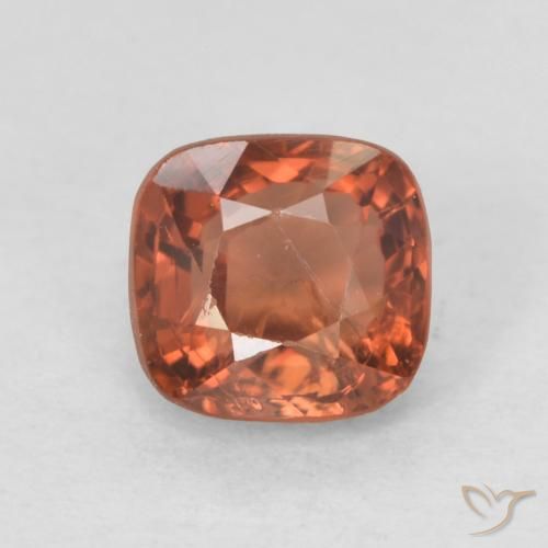 0.63ct Natural Laranja Vermelho Espinélio, Almofada, VS