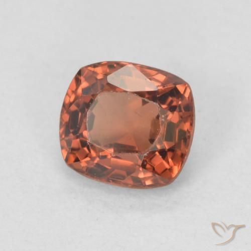 Espinélio Laranja Vermelho Natural 0.52ct, Almofada, VVS