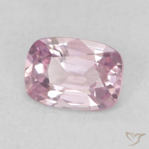 Espinélio Roxo-rosa claro Natural 0.57ct, Almofada, VVS-VS