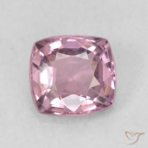 0.69ct Natural Roxo avermelhado claro Espinélio, Almofada, VVS