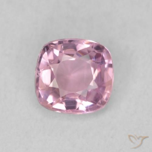 0.43ct Natural Rosa chiclete muito claro Espinélio, Almofada, VVS-VS