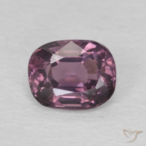 0.84ct Natural Plum-Grey Espinélio, Almofada, VVS-VS
