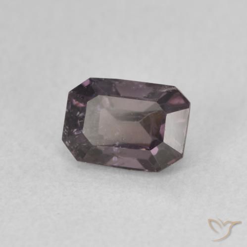 0.78ct Natural Roxo escuro Espinélio, Corte Esmeralda, VS