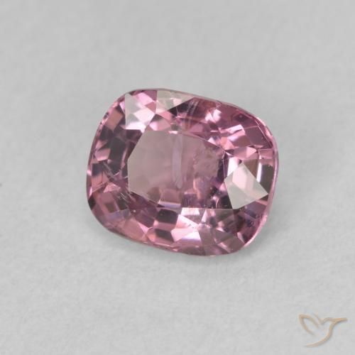 Espinélio Roxo rosado Natural 0.88ct, Almofada, VS