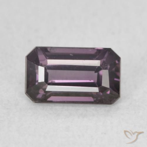 0.64ct Natural uva roxa Espinélio, Corte Esmeralda, VVS