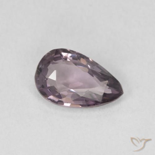 Espinélio Roxo escuro Natural 0.96ct, Formato de pêra, VVS-VS
