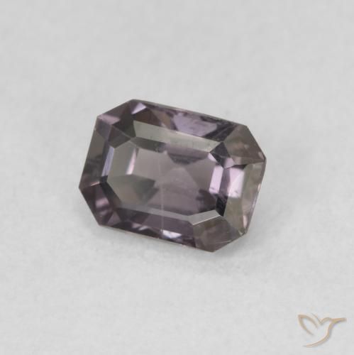 Espinélio Dark Grey Purple Natural 0.58ct, Corte Octógono / Esmeralda, VVS-VS