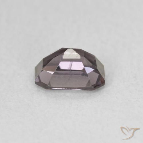 Espinélio Dark Grey Purple Natural 0.58ct, Corte Octógono / Esmeralda, VVS-VS