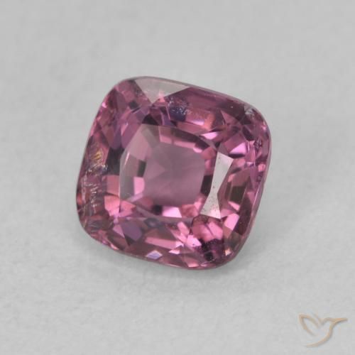 Espinélio roxo médio Natural 0.88ct, Almofada, VS