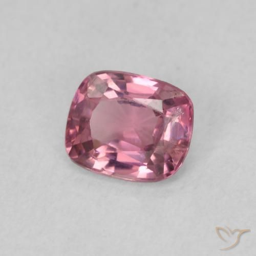 Espinélio Rosa quente Natural 0.50ct, Almofada cortada, VS