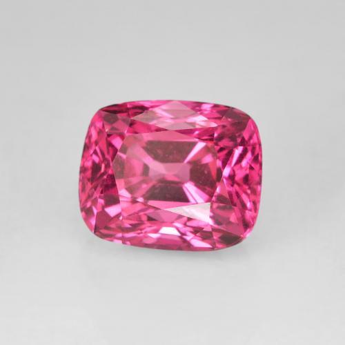 Espinélio rosa médio Natural 1.55ct, Almofada, VVS