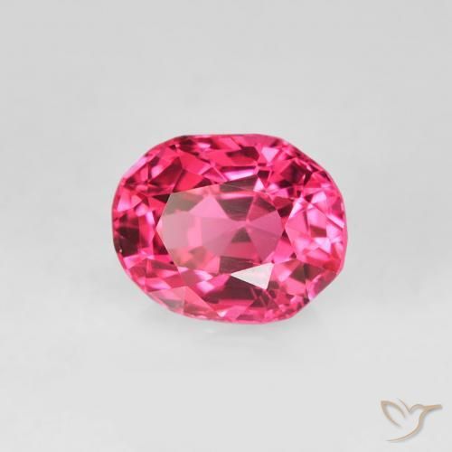 Espinélio Rosa escuro Natural 0.58ct, oval, VS