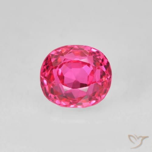 0.58ct Natural Rosa quente Espinélio, oval, VS