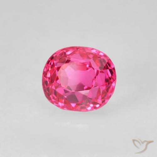 Espinélio Rosa quente Natural 0.58ct, oval, VS
