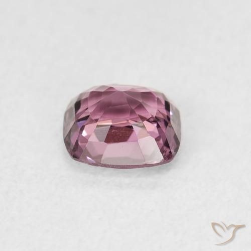 Espinélio Luz roxa Natural 0.84ct, Almofada, VS