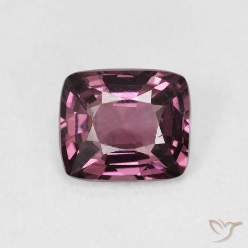 1.00ct Natural Roxo escuro Espinélio, Almofada, VS