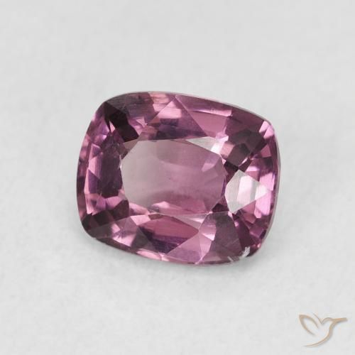Espinélio Roxo profundo Natural 1.24ct, Almofada, VS