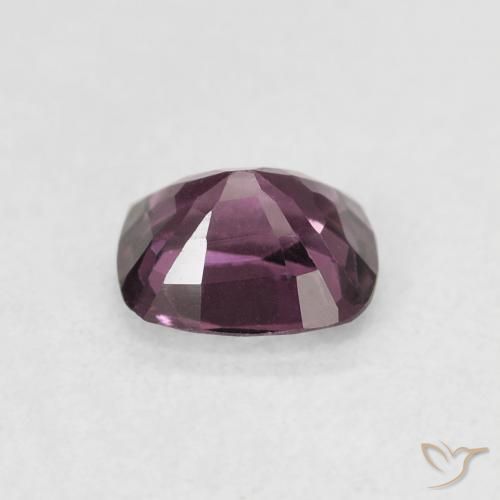 Espinélio Roxo profundo Natural 0.86ct, Almofada, VS
