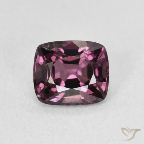 1.20ct Natural Roxo escuro Espinélio, Almofada, VS