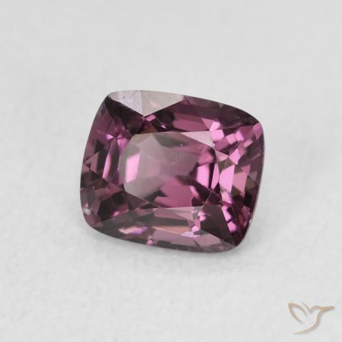 Espinélio Roxo escuro Natural 1.20ct, Almofada, VS