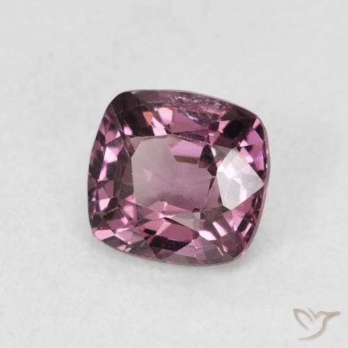 Espinélio roxo avermelhado Natural 1.02ct, Almofada, VS