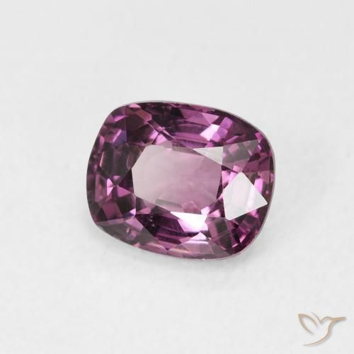 Espinélio roxo avermelhado Natural 1.15ct, Almofada, VVS-VS