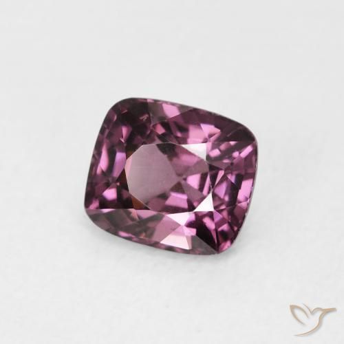 Espinélio roxo médio Natural 1.09ct, Almofada, VVS-VS