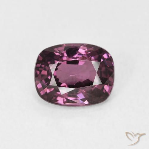 1.24ct Natural roxo avermelhado Espinélio, Almofada, VVS-VS