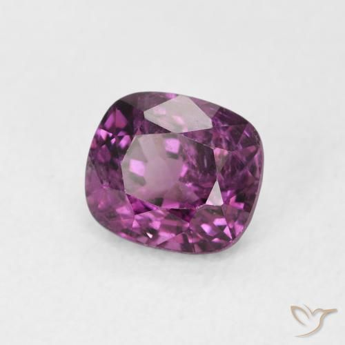 Espinélio Roxo profundo Natural 1.10ct, Almofada, VS