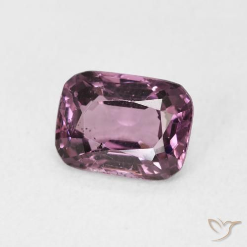 Espinélio Malva Roxo Escuro Natural 1.16ct, Almofada, VS