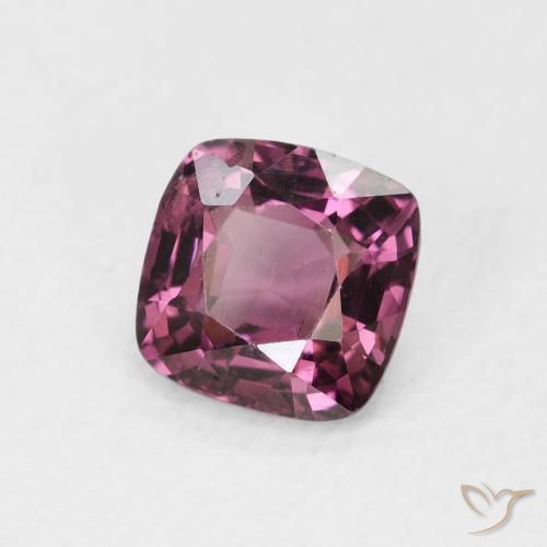 Espinélio Medium Dark-Purple Natural 1.01ct, Almofada, VS