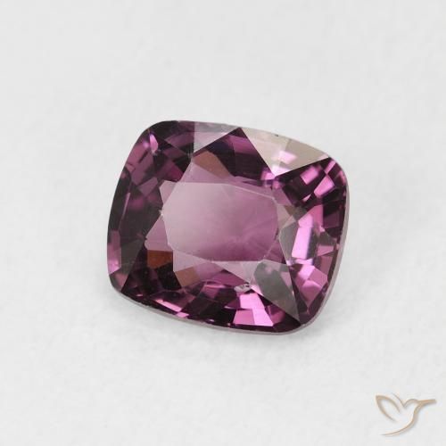 Espinélio Roxo escuro Natural 1.36ct, Almofada, VS