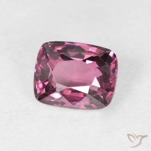 Espinélio roxo médio Natural 0.98ct, Almofada, VS