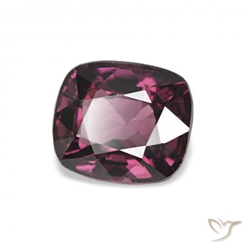 Espinélio Roxo escuro Natural 1.17ct, Almofada, VVS-VS