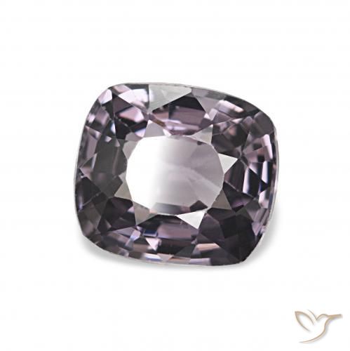 Espinélio Purplish Grey Natural 1.17ct, Almofada, VVS-VS