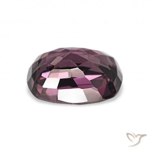 Espinélio roxo médio Natural 1.43ct, Almofada, VVS-VS