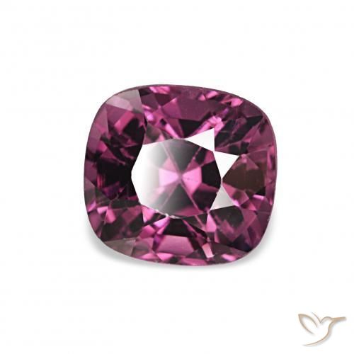 Espinélio roxo avermelhado Natural 1.12ct, Almofada, VVS-VS