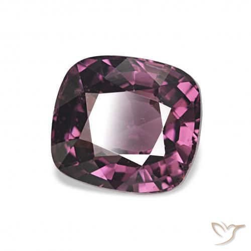 Espinélio roxo médio Natural 1.66ct, Almofada, VVS-VS