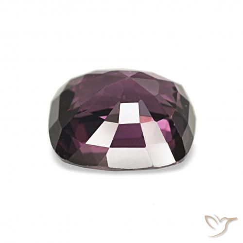 Espinélio roxo médio Natural 1.66ct, Almofada, VVS-VS
