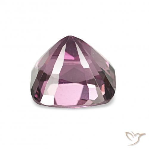 Espinélio Vermelho Roxo Profundo Natural 1.38ct, Almofada, VVS