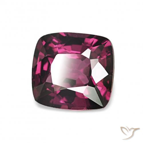 Espinélio Roxo escuro Natural 1.21ct, Almofada, VVS-VS