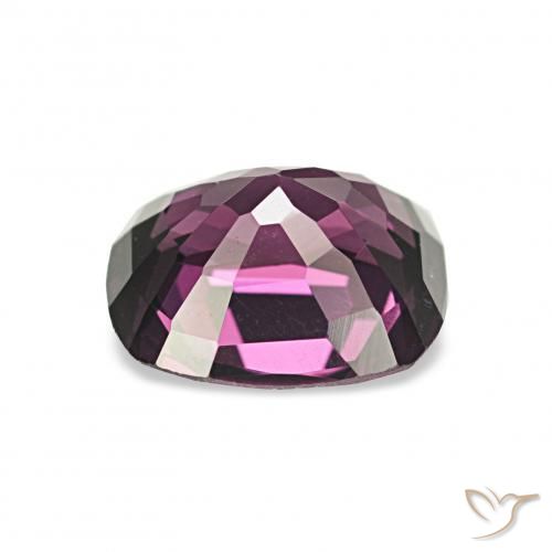 Espinélio Roxo profundo Natural 1.28ct, Almofada, VVS