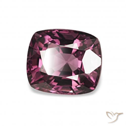 Espinélio roxo médio Natural 1.37ct, Almofada, VVS